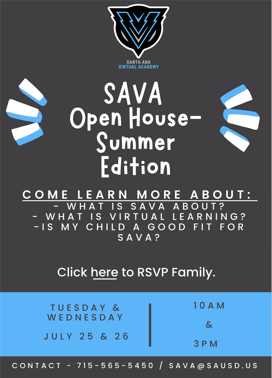  SAVA Open House - Summer Edition